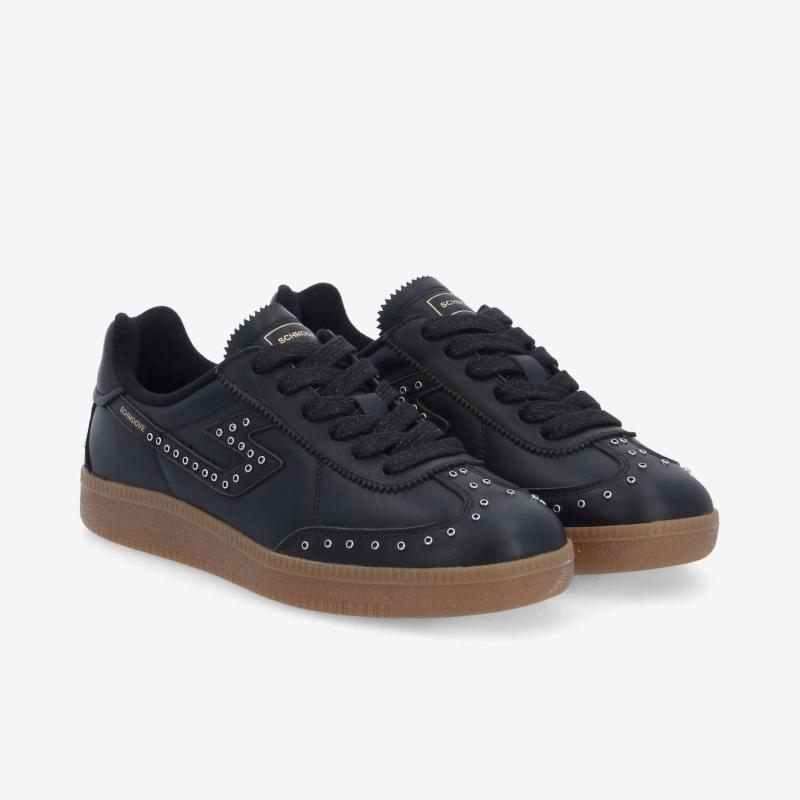 SHEFFIELD STUDS W - NAPPA/STUDS - NOIR/ARGENT